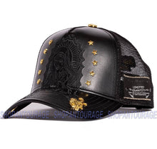Load image into Gallery viewer, Red Monkey Praying Stars Black RM1330 New Limited Edition Unisex Trucker Cap Hat