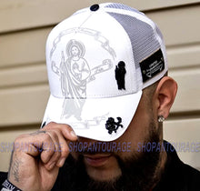 Load image into Gallery viewer, Red Monkey Saint Jude Novena White RM1332 Limited Edition Unisex Trucker Cap Hat