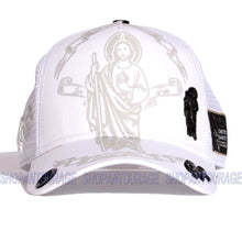 Load image into Gallery viewer, Red Monkey Saint Jude Novena White RM1332 Limited Edition Unisex Trucker Cap Hat