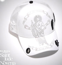 Load image into Gallery viewer, Red Monkey Saint Jude Novena White RM1332 Limited Edition Unisex Trucker Cap Hat