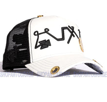 Load image into Gallery viewer, Red Monkey Archangel Saint Michael White RM1333 Limited Unisex Trucker Cap Hat