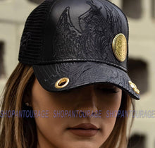 Load image into Gallery viewer, Red Monkey Archangel Warrior Black RM1334 Limited Edition Unisex Trucker Cap Hat