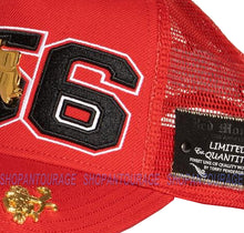 Load image into Gallery viewer, Red Monkey The Valley RM1335 Limited Edition Unisex Trucker Mesh Cap Hat - Red
