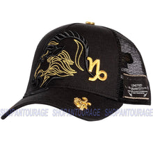 Load image into Gallery viewer, Red Monkey Zodiac Series Capricorn Black RM1337 Limited Unisex Trucker Cap Hat