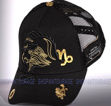 Load image into Gallery viewer, Red Monkey Zodiac Series Capricorn Black RM1337 Limited Unisex Trucker Cap Hat