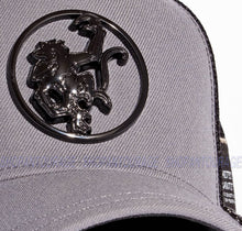 Load image into Gallery viewer, Red Monkey Logo Ring RM1339 New Limited Edition Unisex Trucker Cap Hat - Grey