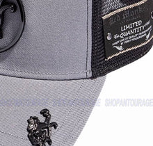 Load image into Gallery viewer, Red Monkey Logo Ring RM1339 New Limited Edition Unisex Trucker Cap Hat - Grey