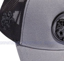 Load image into Gallery viewer, Red Monkey Logo Ring RM1339 New Limited Edition Unisex Trucker Cap Hat - Grey