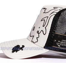 Load image into Gallery viewer, Red Monkey Outline Monkey RM1347 Limited Edition Unisex Trucker Cap Hat - White