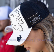Load image into Gallery viewer, Red Monkey Outline Monkey RM1347 Limited Edition Unisex Trucker Cap Hat - White