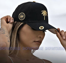 Load image into Gallery viewer, Red Monkey Palms`21 RM1349 Limited Edition Unisex Trucker Mesh Cap Hat - Black