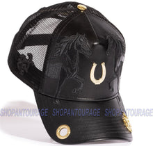 Load image into Gallery viewer, Red Monkey Stallion RM1350 Limited Edition Fashion Trucker Hat Cap - Black