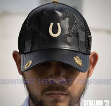Load image into Gallery viewer, Red Monkey Stallion RM1350 Limited Edition Fashion Trucker Hat Cap - Black