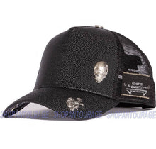 Load image into Gallery viewer, Red Monkey Stingray Skull 21 Black RM1352 Limited Edition Unisex Trucker Cap Hat