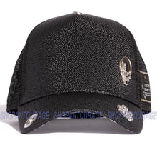 Load image into Gallery viewer, Red Monkey Stingray Skull 21 Black RM1352 Limited Edition Unisex Trucker Cap Hat