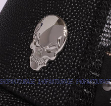 Load image into Gallery viewer, Red Monkey Stingray Skull 21 Black RM1352 Limited Edition Unisex Trucker Cap Hat