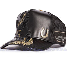 Load image into Gallery viewer, Red Monkey Raised Stallion 2022 New Limited Edition Trucker Hat Cap RM1353 - Black