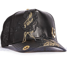 Load image into Gallery viewer, Red Monkey Raised Stallion 2022 New Limited Edition Trucker Hat Cap RM1353 - Black