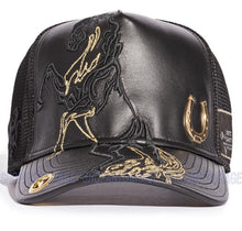 Load image into Gallery viewer, Red Monkey Raised Stallion 2022 New Limited Edition Trucker Hat Cap RM1353 - Black