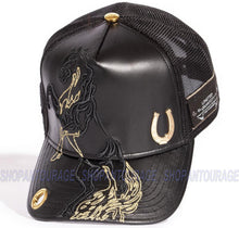 Load image into Gallery viewer, Red Monkey Raised Stallion 2022 New Limited Edition Trucker Hat Cap RM1353 - Black
