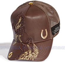 Load image into Gallery viewer, Red Monkey Raised Stallion 2022 New Limited Edition Trucker Hat Cap RM1353 - Brown