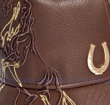 Load image into Gallery viewer, Red Monkey Raised Stallion 2022 New Limited Edition Trucker Hat Cap RM1353 - Brown
