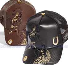 Load image into Gallery viewer, Red Monkey Raised Stallion 2022 New Limited Edition Trucker Hat Cap RM1353 - Black
