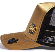 Load image into Gallery viewer, Red Monkey Sword Of St. Michael Satin RM1355 Limited Edition Trucker Hat Cap - Gold