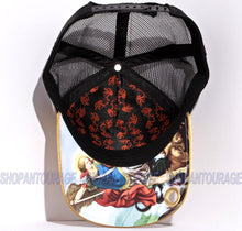 Load image into Gallery viewer, Red Monkey Sword Of St. Michael Satin RM1355 Limited Edition Trucker Hat Cap - Gold