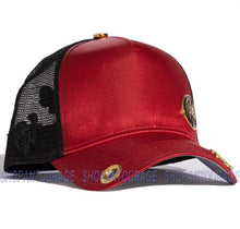 Load image into Gallery viewer, Red Monkey Sword Of St. Michael Satin RM1355 Limited Edition Trucker Hat Cap - Red