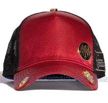 Load image into Gallery viewer, Red Monkey Sword Of St. Michael Satin RM1355 Limited Edition Trucker Hat Cap - Red