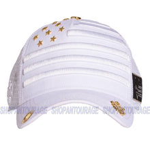 Load image into Gallery viewer, Red Monkey Stars & Stripes White RM1330 Limited Edition Unisex Trucker Cap Hat