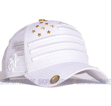 Load image into Gallery viewer, Red Monkey Stars & Stripes White RM1330 Limited Edition Unisex Trucker Cap Hat