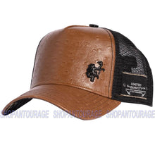 Load image into Gallery viewer, Red Monkey Ostrich Classico Brown RM1366 Limited Edition Fashion Trucker Hat Cap