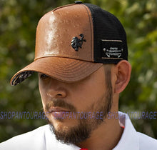 Load image into Gallery viewer, Red Monkey Ostrich Classico Brown RM1366 Limited Edition Fashion Trucker Hat Cap