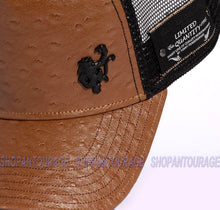 Load image into Gallery viewer, Red Monkey Ostrich Classico Brown RM1366 Limited Edition Fashion Trucker Hat Cap