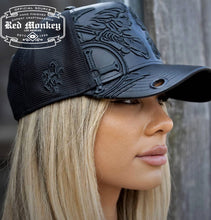 Load image into Gallery viewer, Red Monkey St. Michael The Warrior RM1373 Limited Edition Trucker Hat - Black