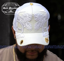 Load image into Gallery viewer, Red Monkey St. Michael The Warrior RM1373 Limited Edition Trucker Hat - White