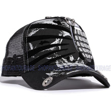 Load image into Gallery viewer, Red Monkey Grenade `22 Black RM1386 New Limited Unisex Trucker Snapback Hat Cap