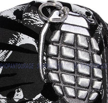Load image into Gallery viewer, Red Monkey Grenade `22 Black RM1386 New Limited Unisex Trucker Snapback Hat Cap