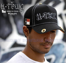 Load image into Gallery viewer, Red Monkey H-Town "Houston" Black RM1388 Limited Unisex Trucker Snapback Hat Cap