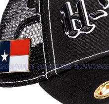 Load image into Gallery viewer, Red Monkey H-Town "Houston" Black RM1388 Limited Unisex Trucker Snapback Hat Cap