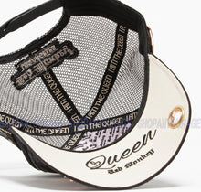 Load image into Gallery viewer, Red Monkey Queen Bee Black RM1394 New Limited Edition Fashion Trucker Hat Cap for Women.