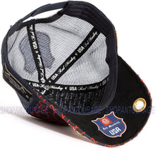 Load image into Gallery viewer, Red Monkey FC USA Blue RM1395 Limited Edition Fashion Unisex Mesh Trucker Snapback Hat Cap