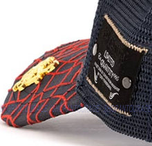 Load image into Gallery viewer, Red Monkey FC USA Blue RM1395 Limited Edition Fashion Unisex Mesh Trucker Snapback Hat Cap