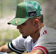 Load image into Gallery viewer, Red Monkey FC Mexico Home Green RM1395 Limited Edition Fashion Unisex Mesh Trucker Snapback Hat Cap