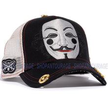 Load image into Gallery viewer, Red Monkey Anonymous Black RM1398 New Limited Unisex Trucker Snapback Hat Cap