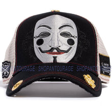 Load image into Gallery viewer, Red Monkey Anonymous Black RM1398 New Limited Unisex Trucker Snapback Hat Cap