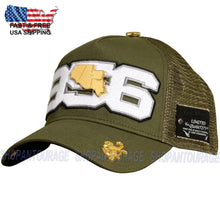 Load image into Gallery viewer, Red Monkey 956 Militia Olive RM1401 New Limited Unisex Trucker Snapback Hat Cap - Olive