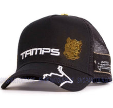 Load image into Gallery viewer, Red Monkey Tamps `22 Black RM1402 Limited Edition Unisex Trucker Hat Cap